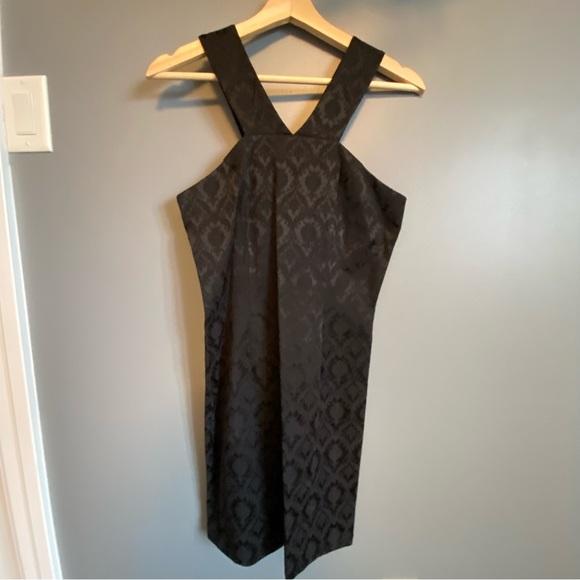 NWT Black Bodycon Guess Brea Brocade Dress - Picture 1 of 4